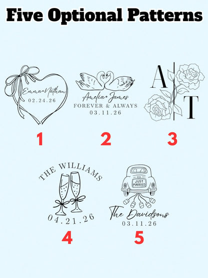 10/20/30/60pcs Customized Wedding Temporary Tattoo Stickers, Wedding Favors, 5 Styles Available, Valentine's Day Gift, Bridesmaid Gift, Christmas Gift, Party Decor, Bachelorette Party