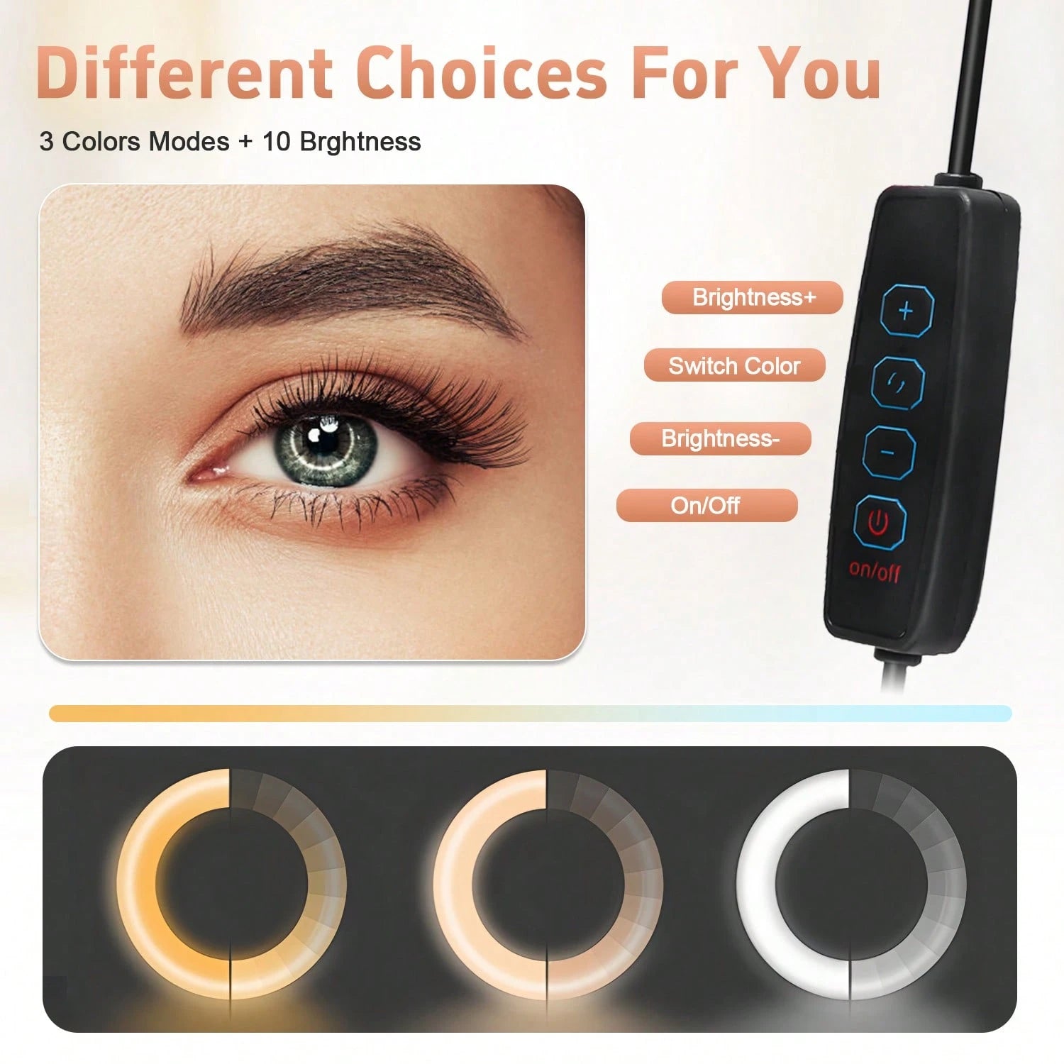 10 Inch Adjustable 3-Color LED Ring Light With Flexible Tripod & Phone Holder – Perfect For Selfies, Vlogging, Interviews, And Live Streaming Suitable For Photography, Video Recording, Live Streaming