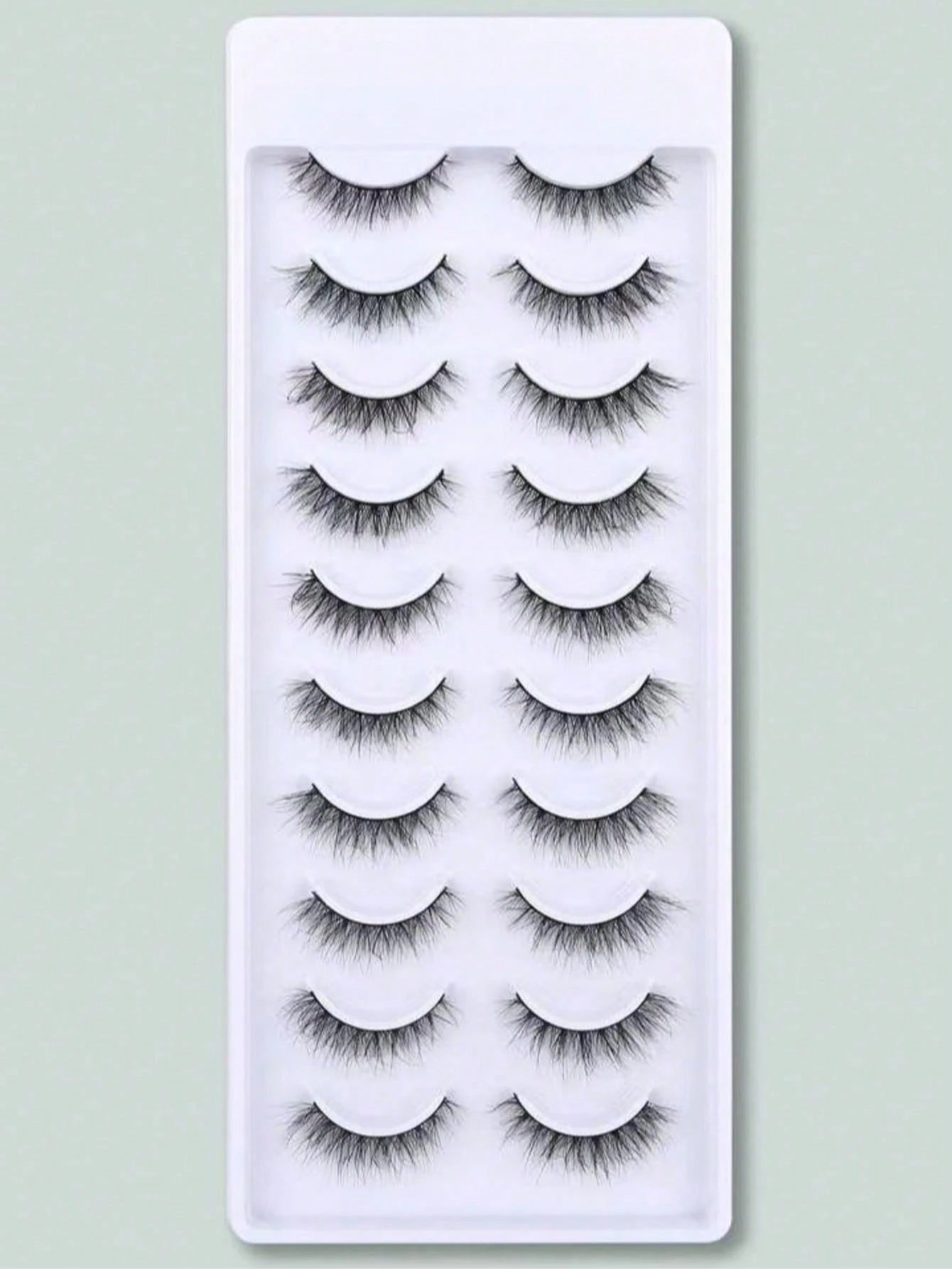 10 Pairs Crisscross Messy Eyelashes Full Strip Lashes That Elongate And Thicken The Outer Corners For A Foxy-Eye Lifting Effect.