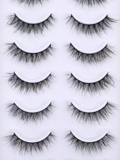10 Pairs Crisscross Messy Eyelashes Full Strip Lashes That Elongate And Thicken The Outer Corners For A Foxy-Eye Lifting Effect.