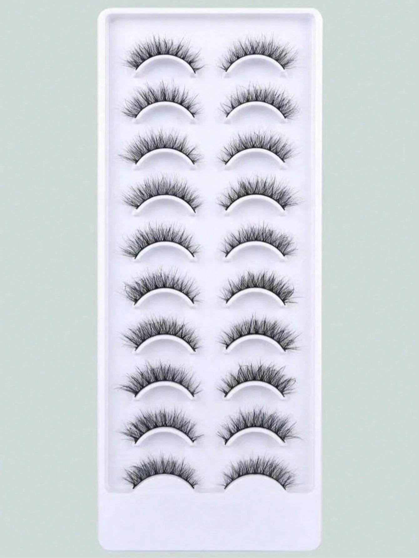 10 Pairs Crisscross Messy Eyelashes Full Strip Lashes That Elongate And Thicken The Outer Corners For A Foxy-Eye Lifting Effect.