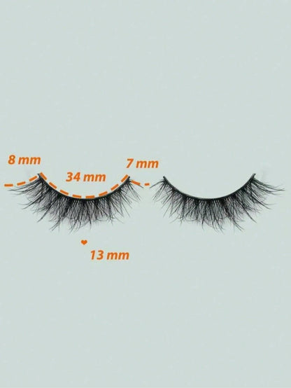 10 Pairs Crisscross Messy Eyelashes Full Strip Lashes That Elongate And Thicken The Outer Corners For A Foxy-Eye Lifting Effect.