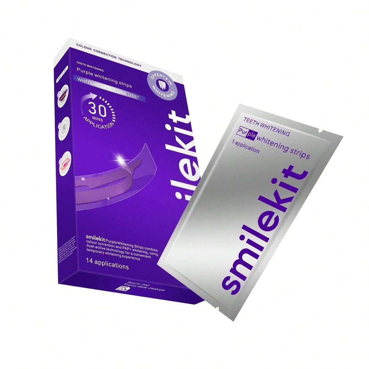 10 Pairs Purple Teeth Whitening Strips, Deep Cleaning, Oral Care, Freshens Breath, Teeth Whitening Strips For Travel And Home Use