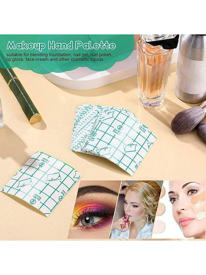 100/200/300/500pcs In Disposable Cosmetic Hand Palette Palette Accessories Makeup Make-Up Tools,Makeup,Cheap,Room Decor,Vanity,Travel,Bedroom,Makeup Accessories,Cheap,Stocking Stuffers,Makeup,Makeup T