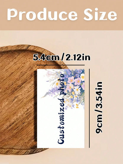 100/200/500pcs Custom Business Cards, With The Option Of Laminated Or Non-Laminated Cards, Upload Your Design Or Image To Customize Business Cards, Suitable For Individuals/Companies/Stores/Business/W