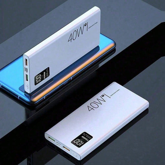 10000mAh Power Bank Portable Charger Mobile Power Supply, PD40W 3 Output & 2 Input Battery Pack With USB C For Cell Phones