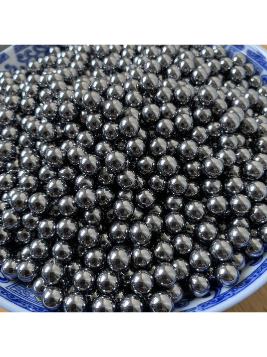 100pcs Carbon Steel Slingshot Ammo Balls, 4mm/5mm/6mm/7mm/8mm/9mm/10mm Hardened Solid Steel Bearings, Wear Resistant Slingshot Marbles