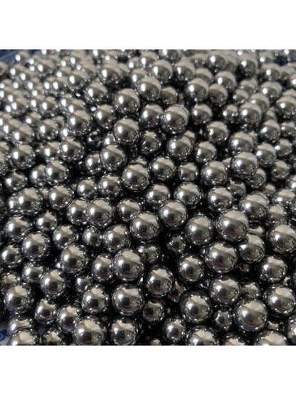 100pcs Carbon Steel Slingshot Ammo Balls, 4mm/5mm/6mm/7mm/8mm/9mm/10mm Hardened Solid Steel Bearings, Wear Resistant Slingshot Marbles