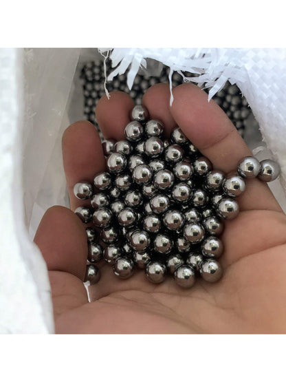 100pcs Carbon Steel Slingshot Ammo Balls, 4mm/5mm/6mm/7mm/8mm/9mm/10mm Hardened Solid Steel Bearings, Wear Resistant Slingshot Marbles