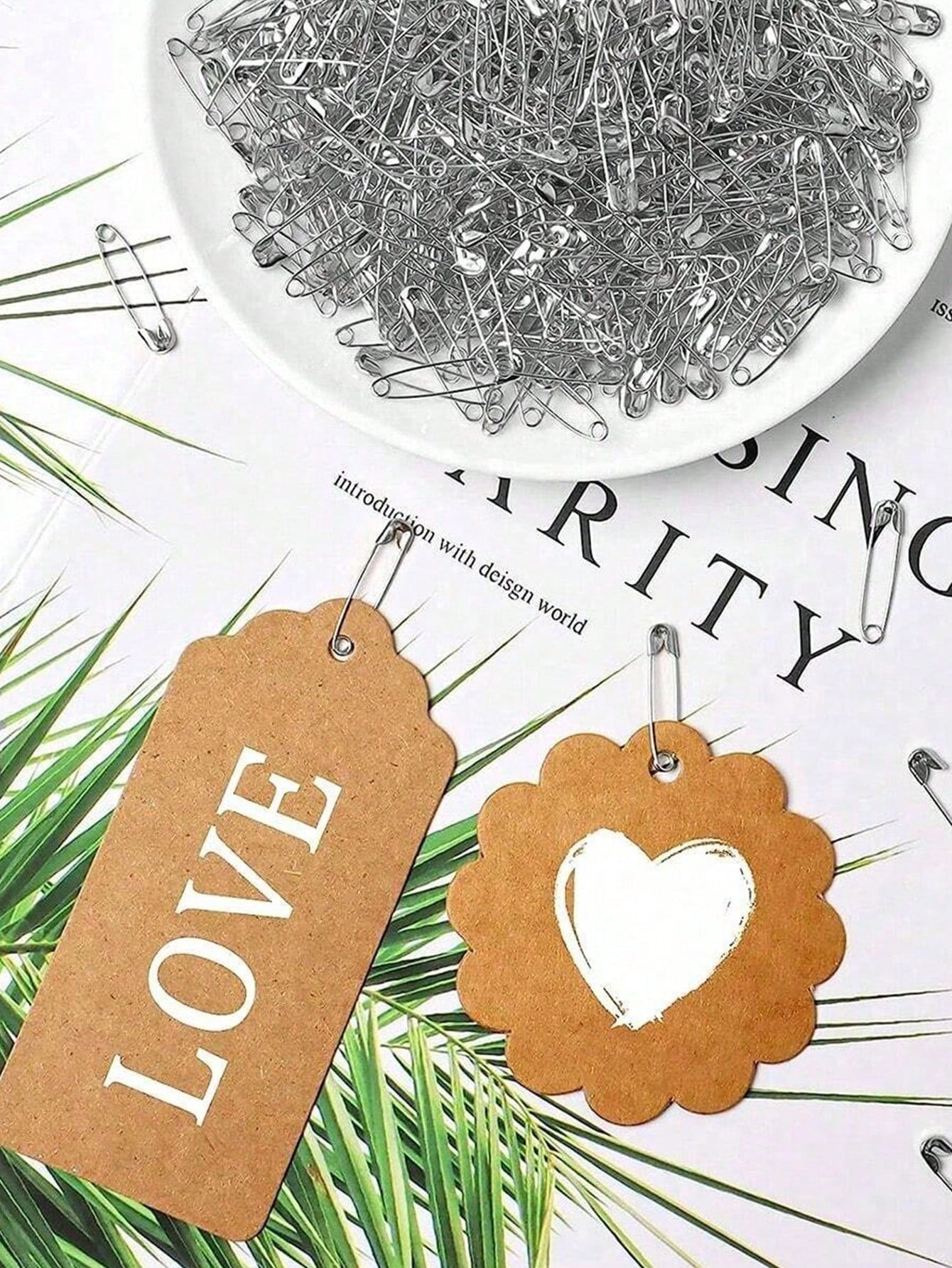 100pcs Pins In Assorted Sizes And Shapes, Rust-Proof Large Pins Suitable For Clothing, DIY, And Crafts