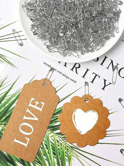 100pcs Pins In Assorted Sizes And Shapes, Rust-Proof Large Pins Suitable For Clothing, DIY, And Crafts