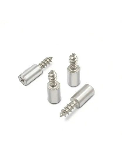 100pcs Steel Cabinet Shelf Support With Self-Tapping Screw And Anti-Slip Plywood Support, Ideal For Glass Furniture, Ensuring Maximum Stability And Easy Installation