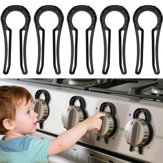 10pcs Gas Stove Knob Protectors, Universal Stove Knob Covers, Child Safety Locks For Gas Stove/Oven Knobs, Prevent Children/Pets From Touching, Suitable For Oven/Stove/Gas Cooktop