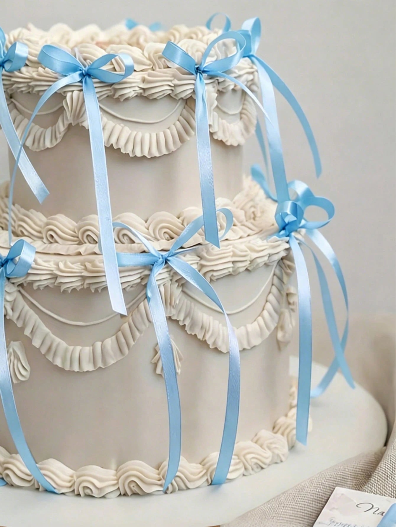 10pcs Handmade Blue Satin Ribbon Bows, Handcrafted Bow Accessories, DIY Craft, Background Decor, Bow Decoration, Wedding Supplies, Bridal Shower Party Favors, Baby Shower Decorations, Newborn Party De