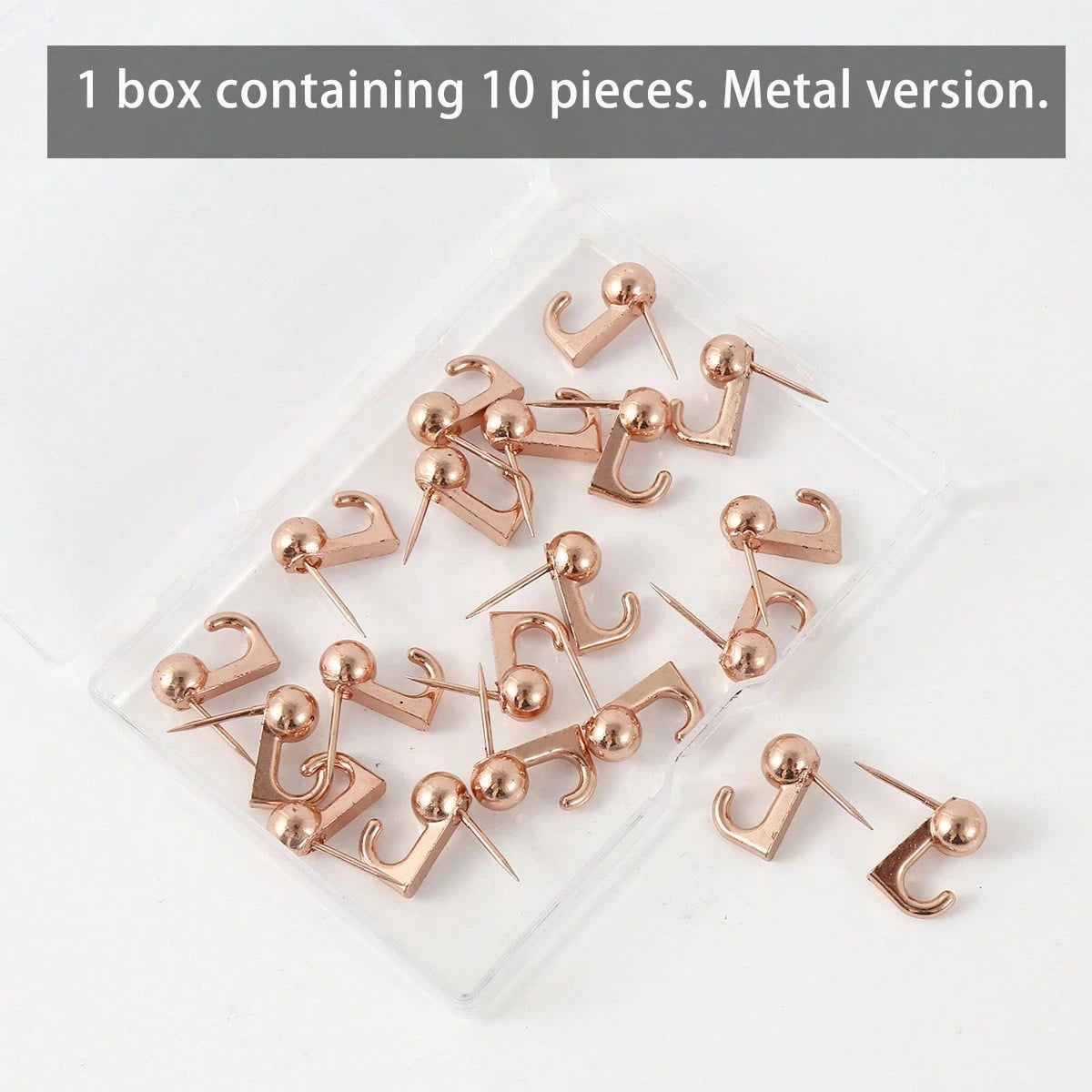 10pcs Push Pin Hooks, Plastic Head Cork Board Hooks Decorative Large Head Push Pin Hooks, Suitable For Photo Wall, Bulletin Board, Home Wall, Home Office School Supplies (Black, Transparent, Black & T