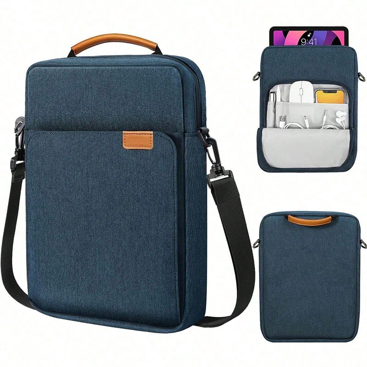 11" Tablet Sleeve Case With Shoulder Strap – Compatible With IPad, Galaxy, Kindle & Android Tablets