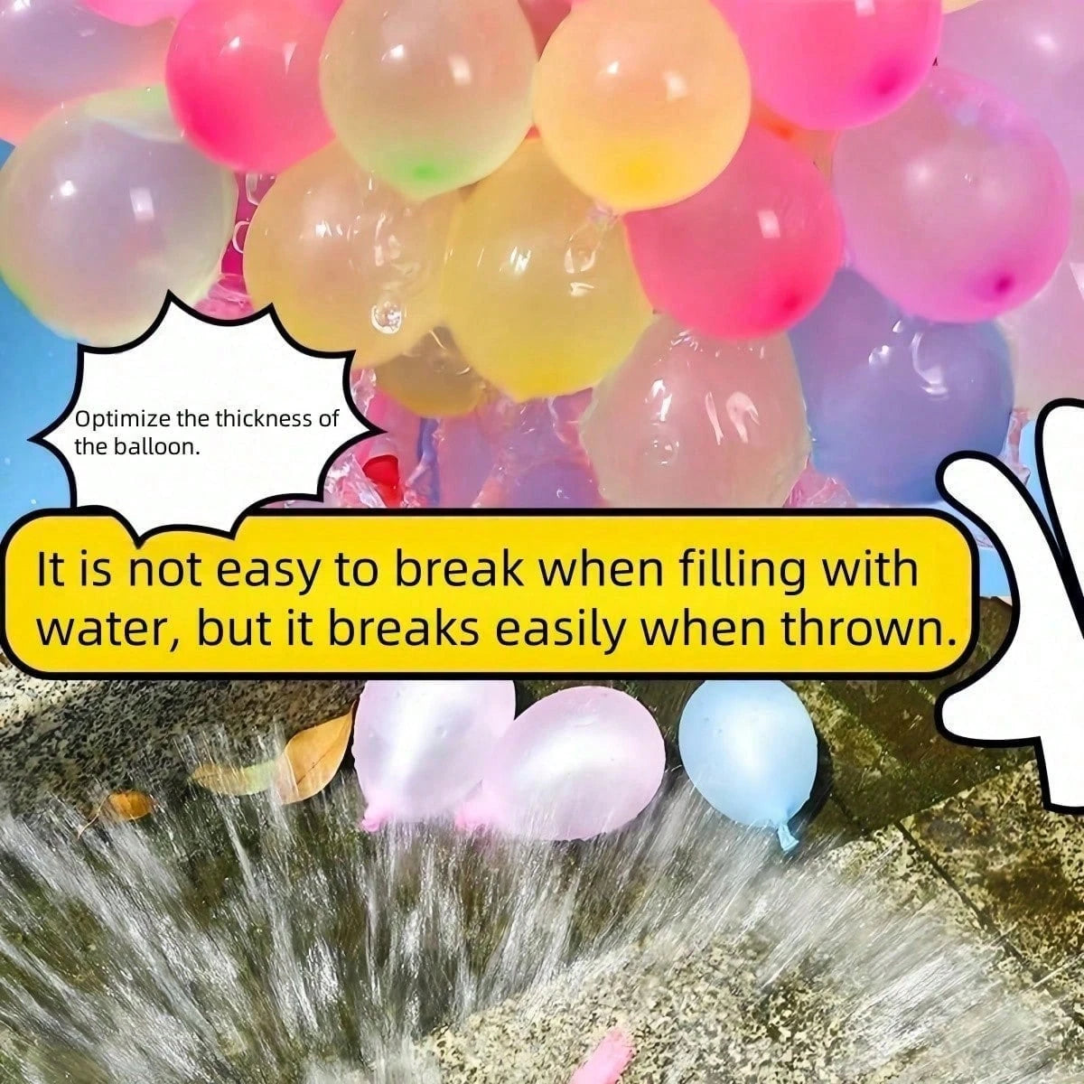 1110/111/37PCS New Summer Fun Water Balloons, Water Bombs, Quick Fill Water Balloons, Water Fight Balloons, Suitable For Parties And Other Occasions
