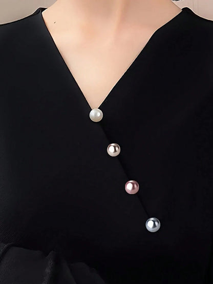 12/10/6/5/3/2/1pc Patterned Plastic Buttons- Seamless Adjustable Buttons, Suitable For Shirts, Dresses, Coats And Tops- Easy To Use, Decorative Buttons Designed For Women's Cardigans And Coats, Vint