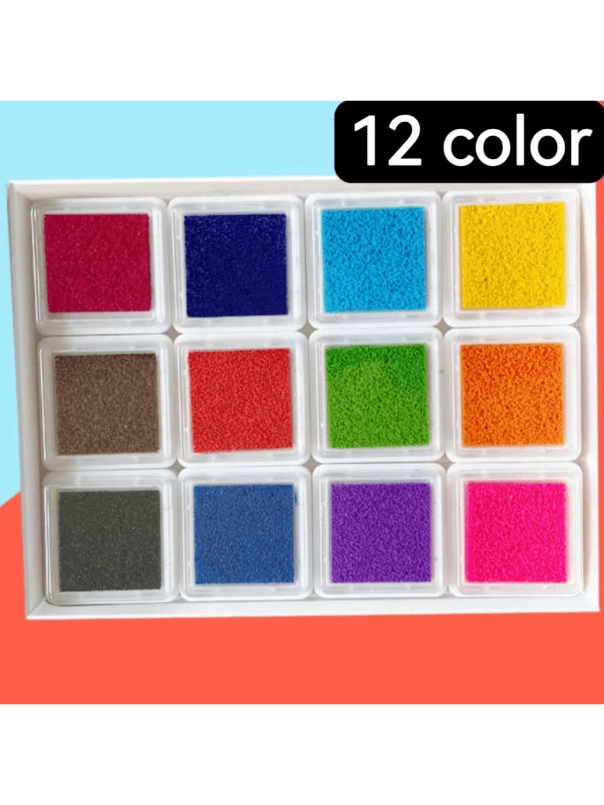12/16/24/26 Color Washable Painting Inkpad Set, Suitable For Finger Painting, Surface Coating, DIY Graffiti, Artistic Creation, Watercolor Painting,School Supplies,Back To School