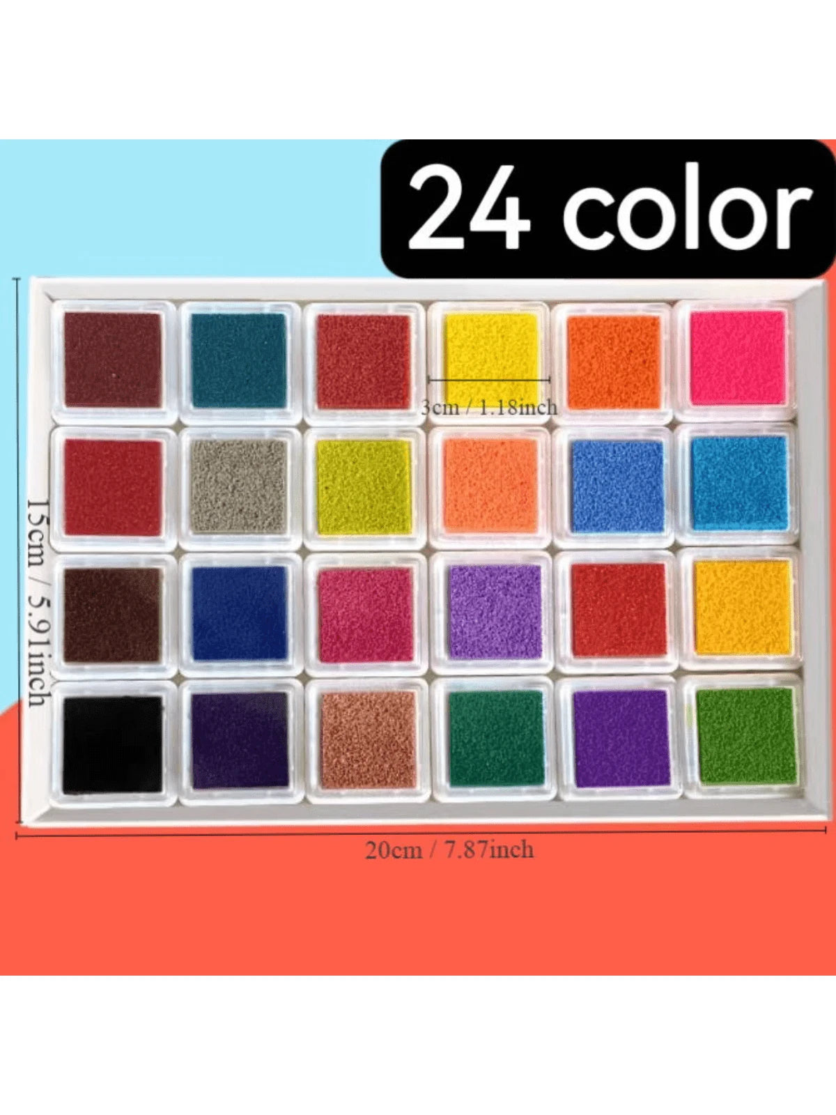 12/16/24/26 Color Washable Painting Inkpad Set, Suitable For Finger Painting, Surface Coating, DIY Graffiti, Artistic Creation, Watercolor Painting,School Supplies,Back To School