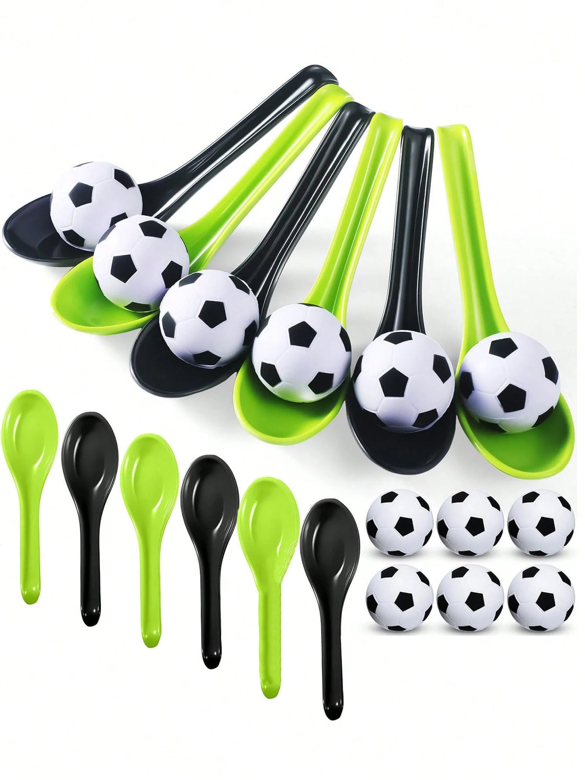 12/24pcs Football Party Game Set: Dribbling Relay Toys Set (Suitable For Teens And Adults), Includes Foam Footballs And Relay Games; Ideal As Party Supplies And Small Gifts For Sports Events, School P