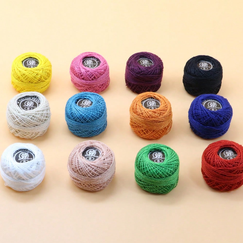 12 Colors Polyester Sewing Thread Balls Set, Bright Multi Color Thread For Hand Machine Sewing Clothes Repair Embroidery DIY Craft Gift