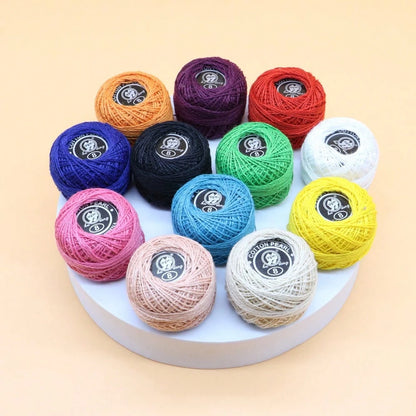 12 Colors Polyester Sewing Thread Balls Set, Bright Multi Color Thread For Hand Machine Sewing Clothes Repair Embroidery DIY Craft Gift