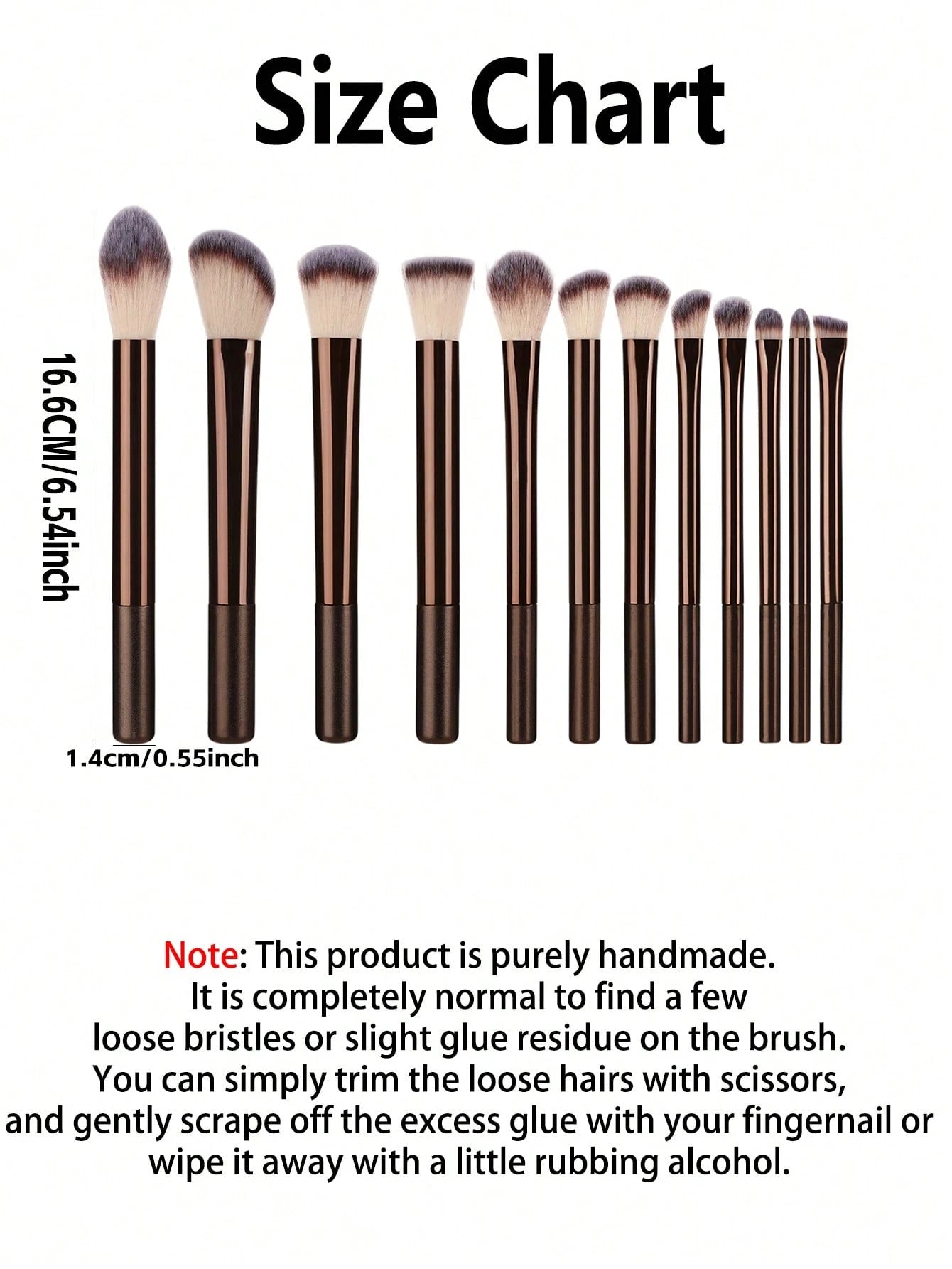 12pcs Professional Soft Hair Long Aluminum Tube Makeup Brush Set, Including Foundation Brush, Eyeshadow Brush, Eyebrow Brush, Blending Brush, Highlighter Brush, Concealer Brush, Suitable For Daily Use