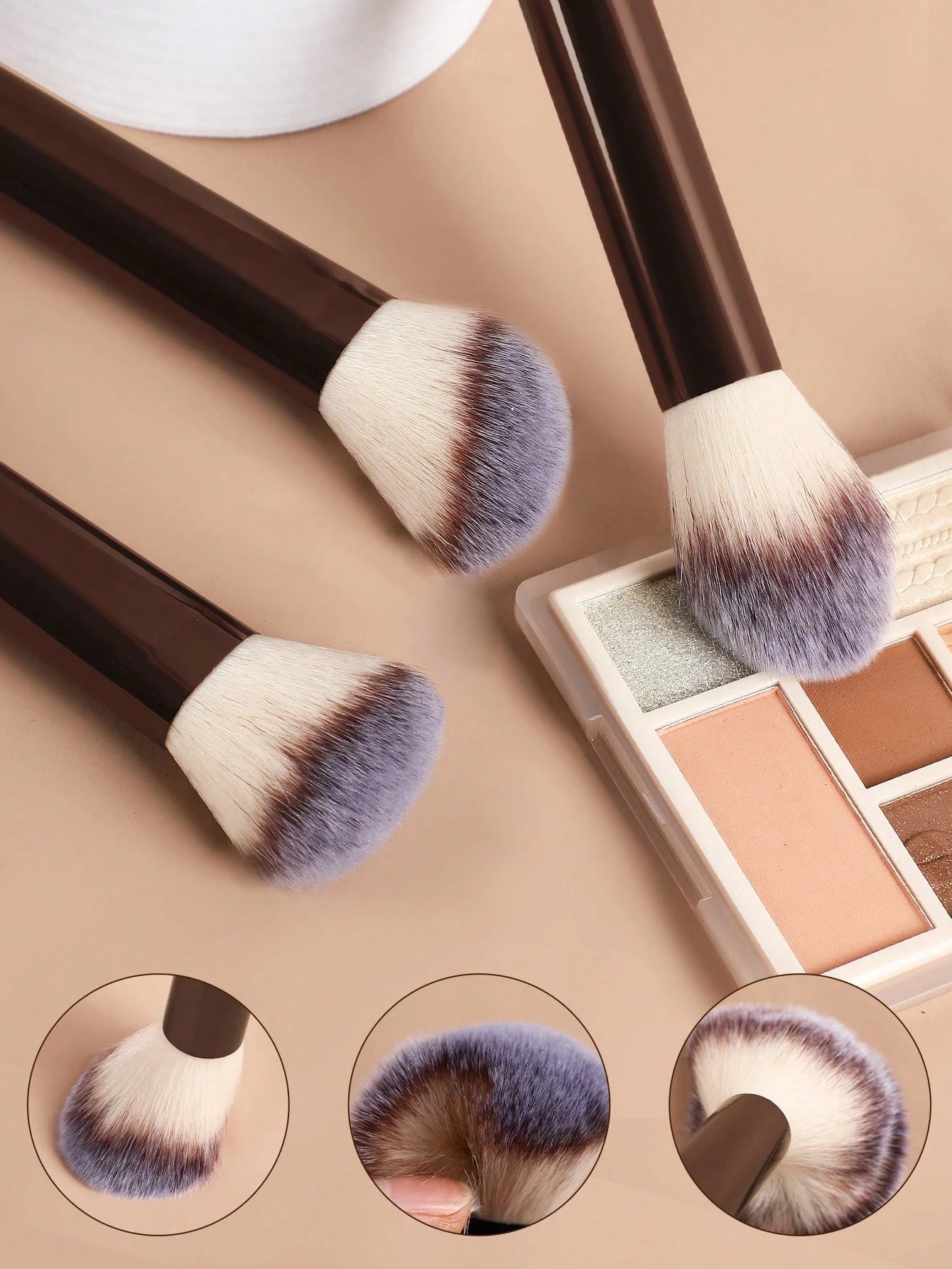 12pcs Professional Soft Hair Long Aluminum Tube Makeup Brush Set, Including Foundation Brush, Eyeshadow Brush, Eyebrow Brush, Blending Brush, Highlighter Brush, Concealer Brush, Suitable For Daily Use