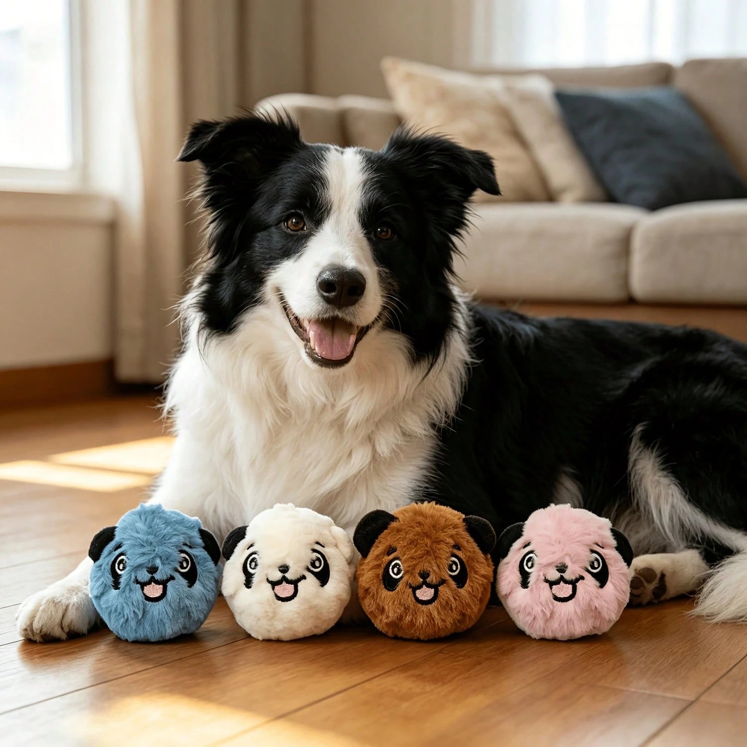 12pcs Squeaky Pet Toy Balls- Fun High Elasticity Interactive Sound Tennis Balls, Random Colors, Medium And Small Dog Teething Chew Training Toy Balls- Recommended For Pet Lovers, Pet Toys