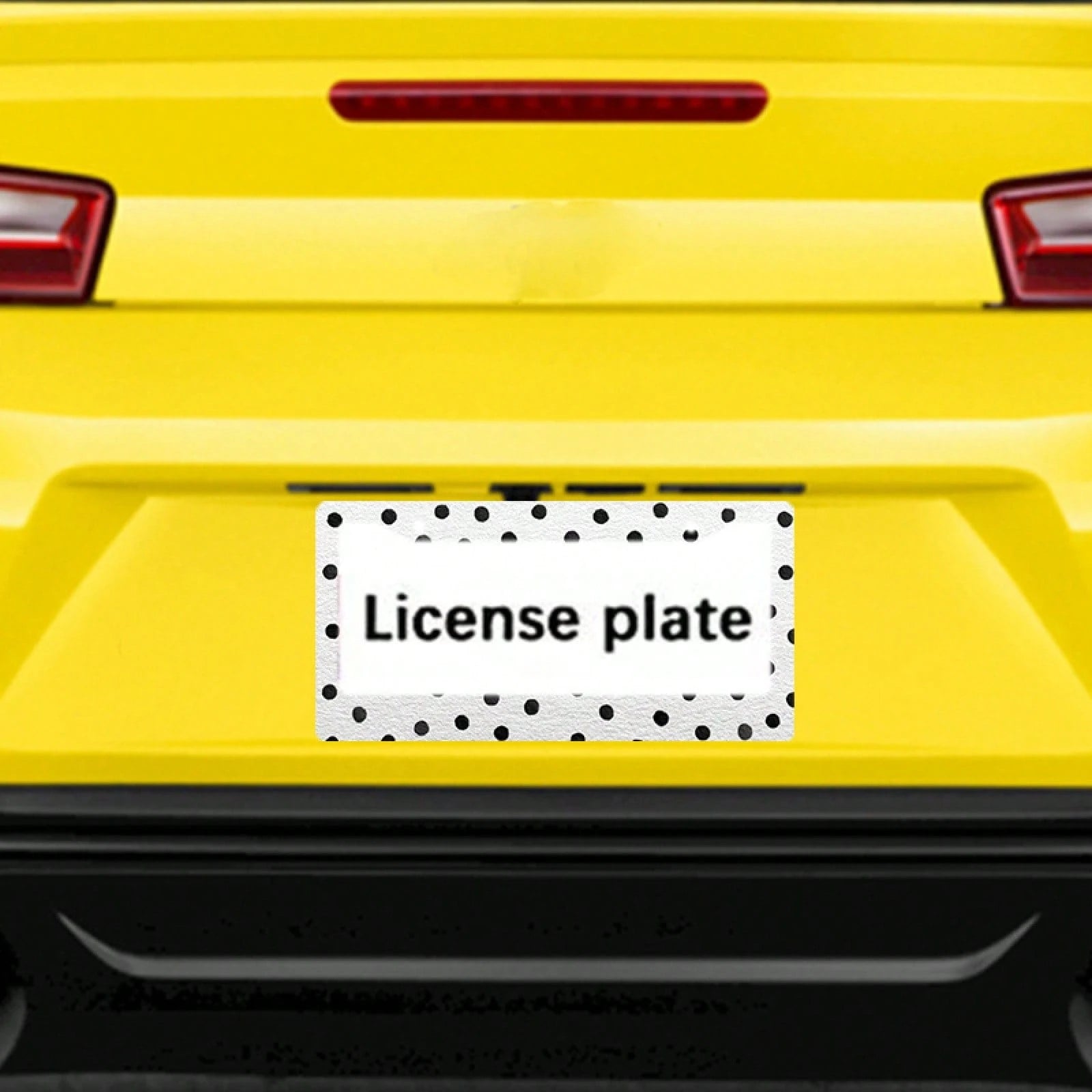 12x6 Inch Classic Polka Dot Car License Plate Frame, With Mounting Screws, Fits North American & Most Vehicles,Valentines,Car Decorn,Car Acessesories,Motorcycle Acesories,Car Must Haves,Car Acessesori