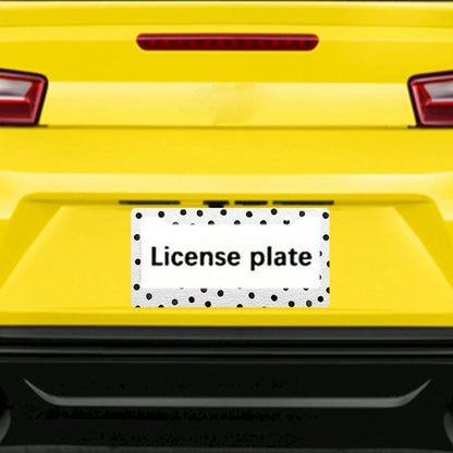 12x6 Inch Classic Polka Dot Car License Plate Frame, With Mounting Screws, Fits North American & Most Vehicles,Valentines,Car Decorn,Car Acessesories,Motorcycle Acesories,Car Must Haves,Car Acessesori