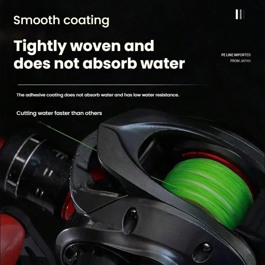 150m/492ft Super Strong Fishing Line, 8-Strand Multifilament PE Anti-Abrasion Braided Line, 10 20 30 40 80 LB For Smooth Long Casting
