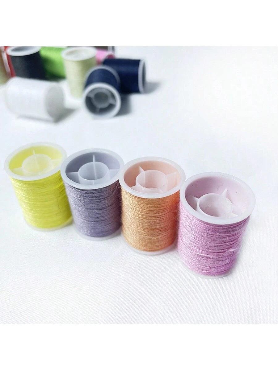 15pcs/Set Multicolor Vibrant Sewing Threads, Sewing Supplies