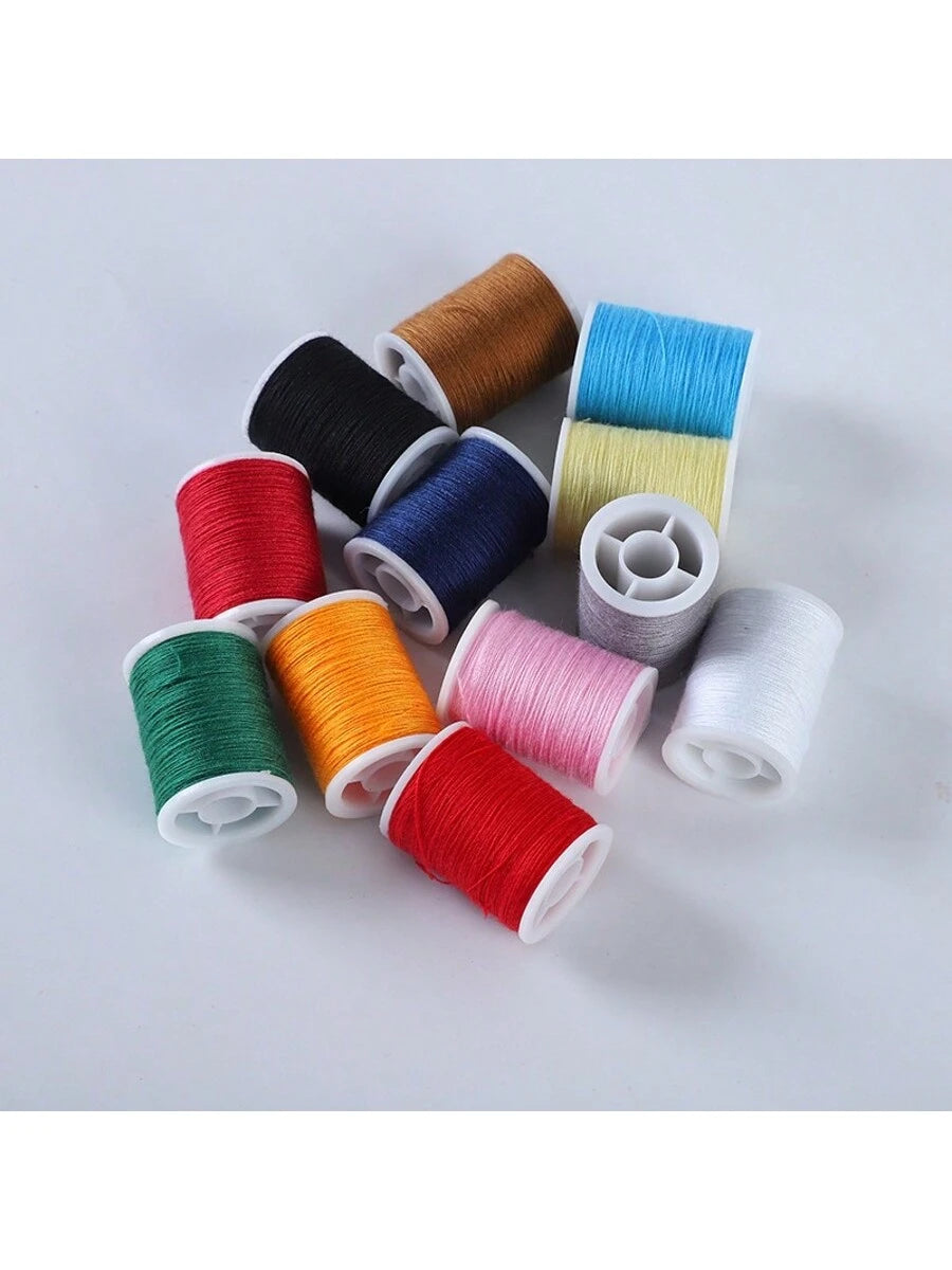 15pcs/Set Multicolor Vibrant Sewing Threads, Sewing Supplies