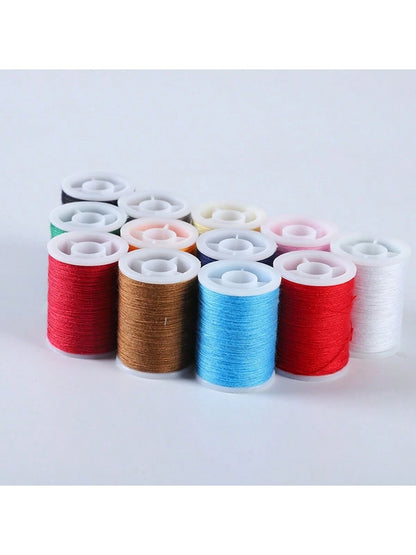 15pcs/Set Multicolor Vibrant Sewing Threads, Sewing Supplies