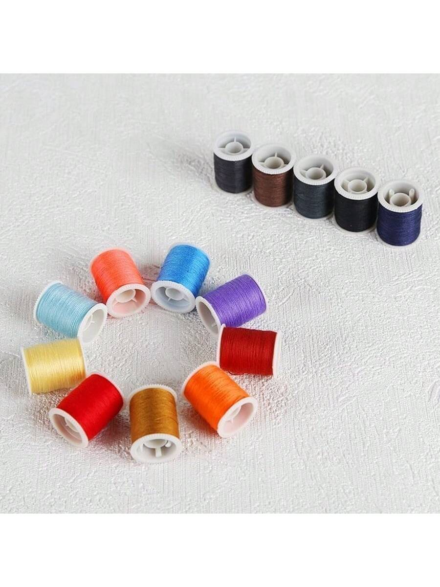 15pcs/Set Multicolor Vibrant Sewing Threads, Sewing Supplies