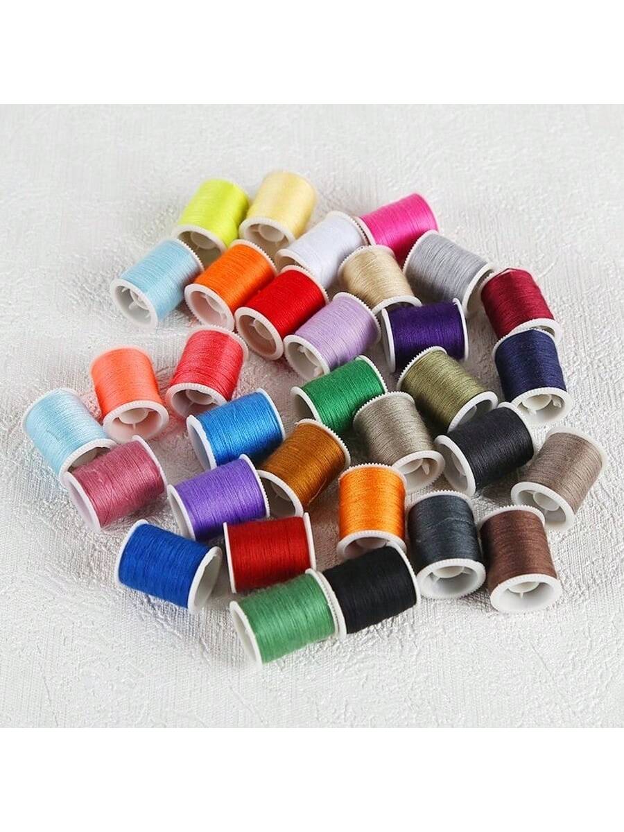 15pcs/Set Multicolor Vibrant Sewing Threads, Sewing Supplies