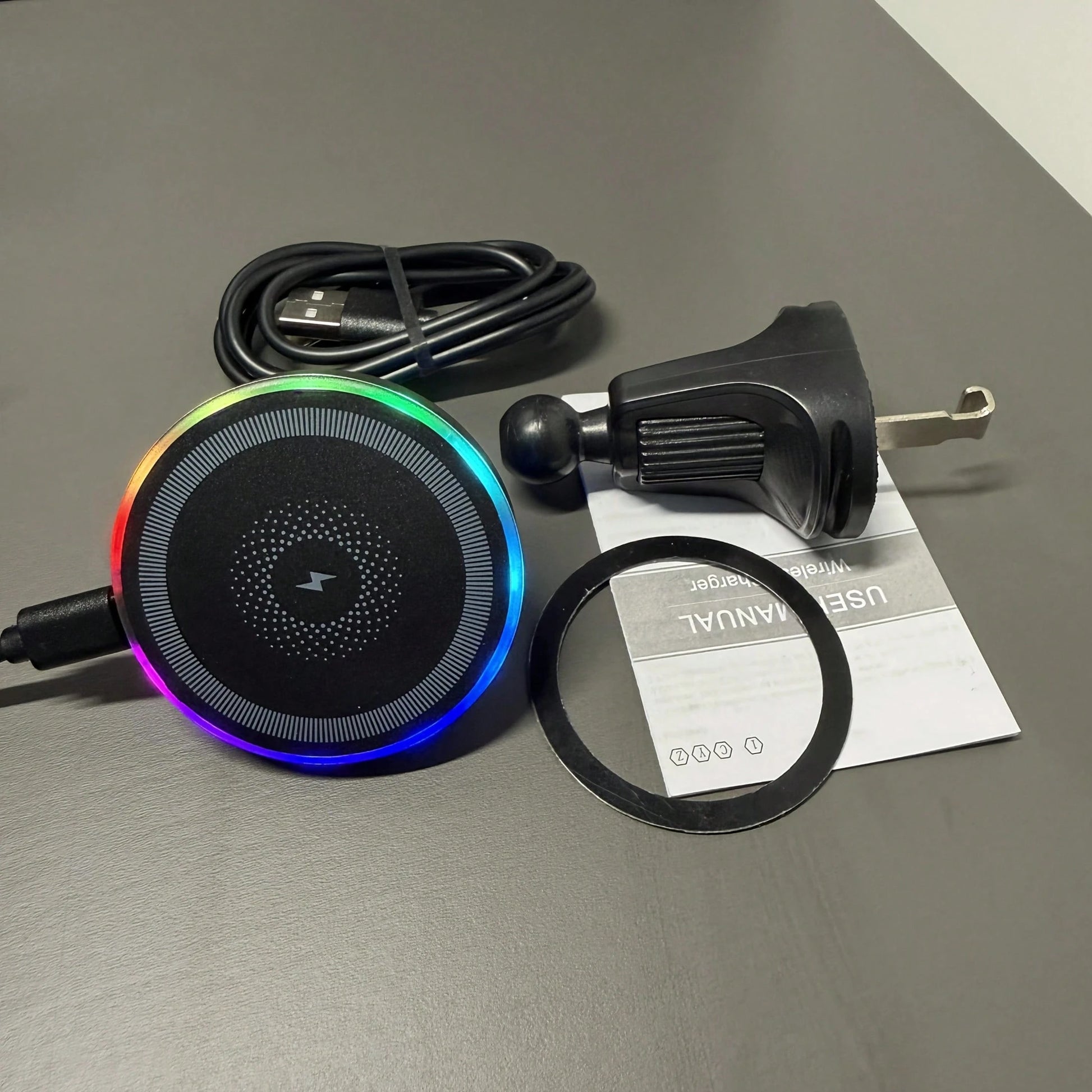 15W Auto-Clamping Wireless Car Charger Holder, Compatible With IPhone 17/16/15/14/13/12/8 Series, Galaxy S25/S24/S23/S22/S21/S20/S10/S9/S8/S7/S6 Series, Note 20/10/9/8/5 Series