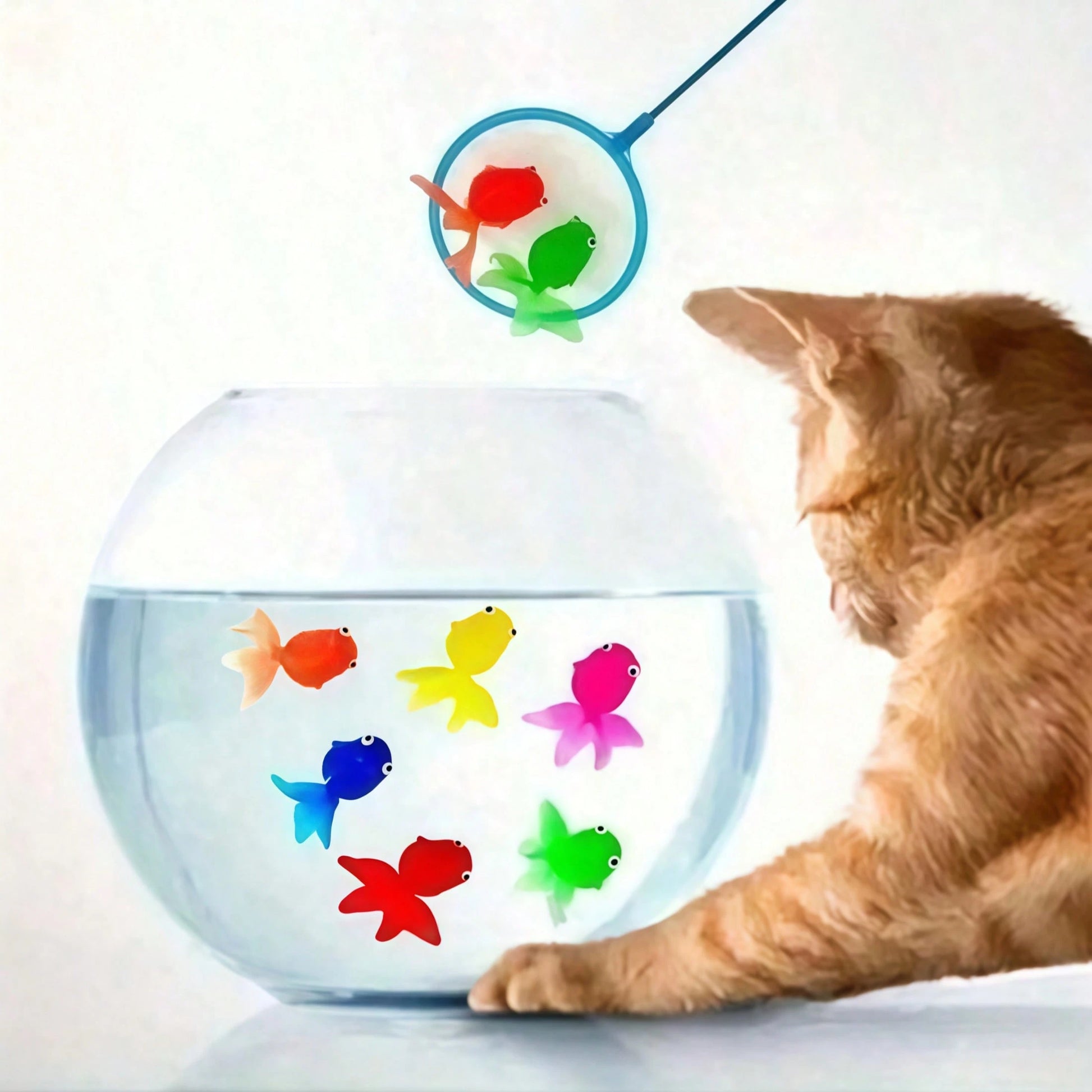 16pcs Realistic Soft Rubber Goldfish Toys, Suitable For Indoor/Outdoor Water Games, Summer Party Decor & Supplies, No Battery Required (Random Colors)