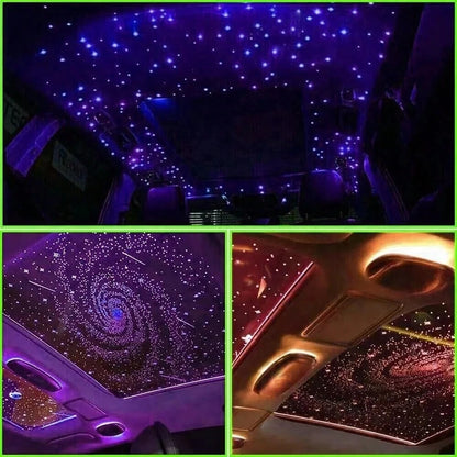 16W Twinkle Starlight Headliner Kit 1000 Piece, 6.5ft/2m 0.03in Car Interior Ceiling Fiber Optic Lights, APP/Remote Control Star Roof Lights For Car/Party Ambient Decor