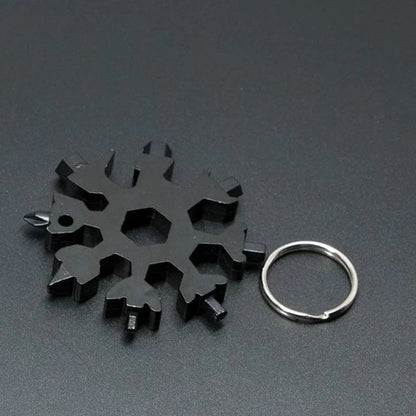 18 In 1 Snowflake Tactical Keychain Multi Tool