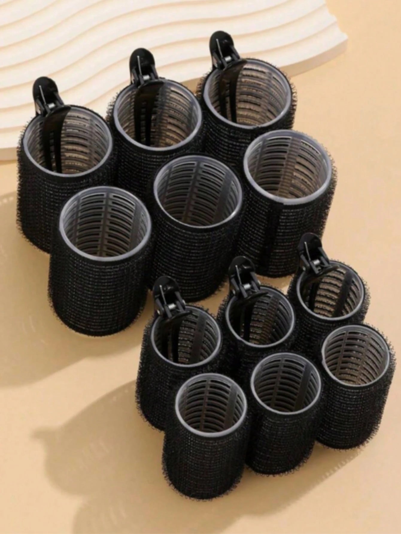 18pcs/36pcs Set Large Hair Curlers With Clips, Self-Adhesive Hair Rollers, Suitable For Long/Medium/Short Hair And Bangs, DIY Curling Tools, Hair Curlers, Curling Brushes, Hair Rollers, Curling Produc