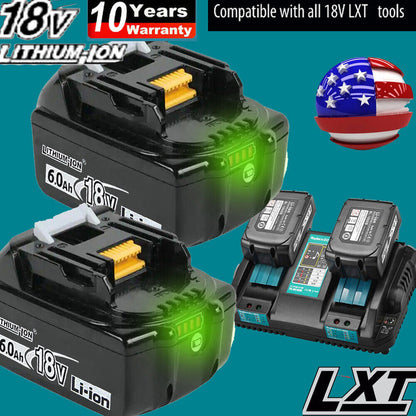 18V Battery and Charger For Grass Shear Cutter