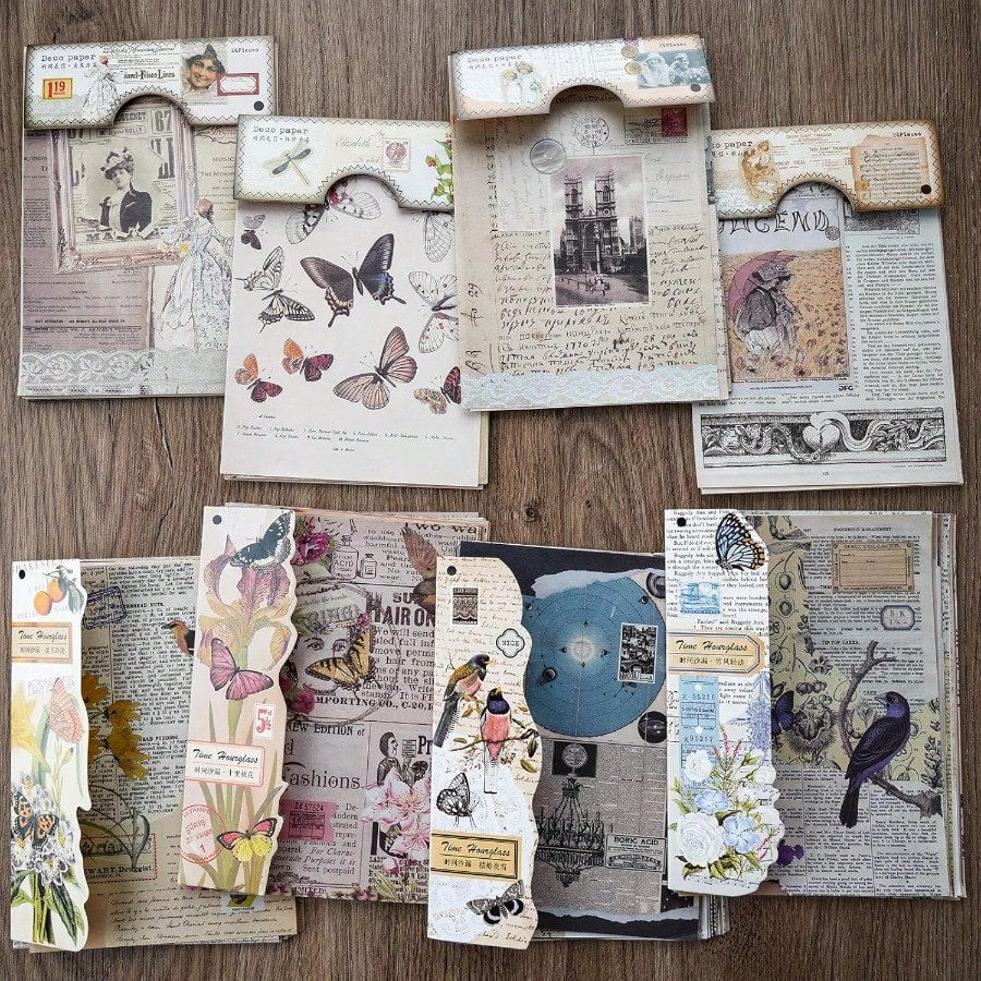 192 Sheets Of Scrapbook Paper, Journaling Scrapbooking Supplies Craft Paper Kits Vintage Room Decor Posters Decoupage Paper Ephemera For Junk Journals Bullet Journal Card Making Decorative Background