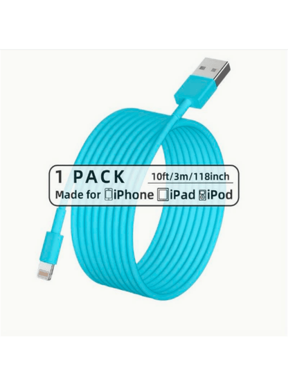 1m/2m/3m Extra Long Charging Cable Compatible With Iphone, Multi-Color Options, Support Fast Charging & High-Speed Data Sync, USB Data Cable Compatible With IPhone 14/13/12/11 Pro Max/Mini/XS Max/XR/X