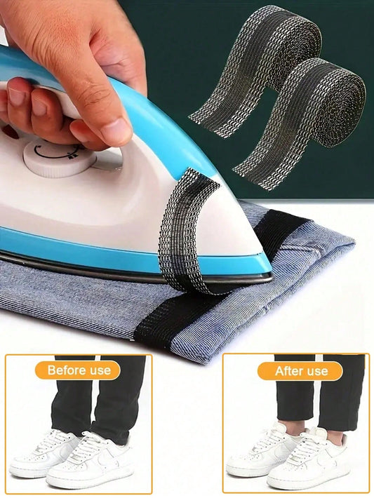 1pc 10M/32.81ft Fusible Web Tape, Iron-On Hem Tape For Pants Hem, Self-Adhesive Fabric Tape For Trousers, Jeans, Clothing