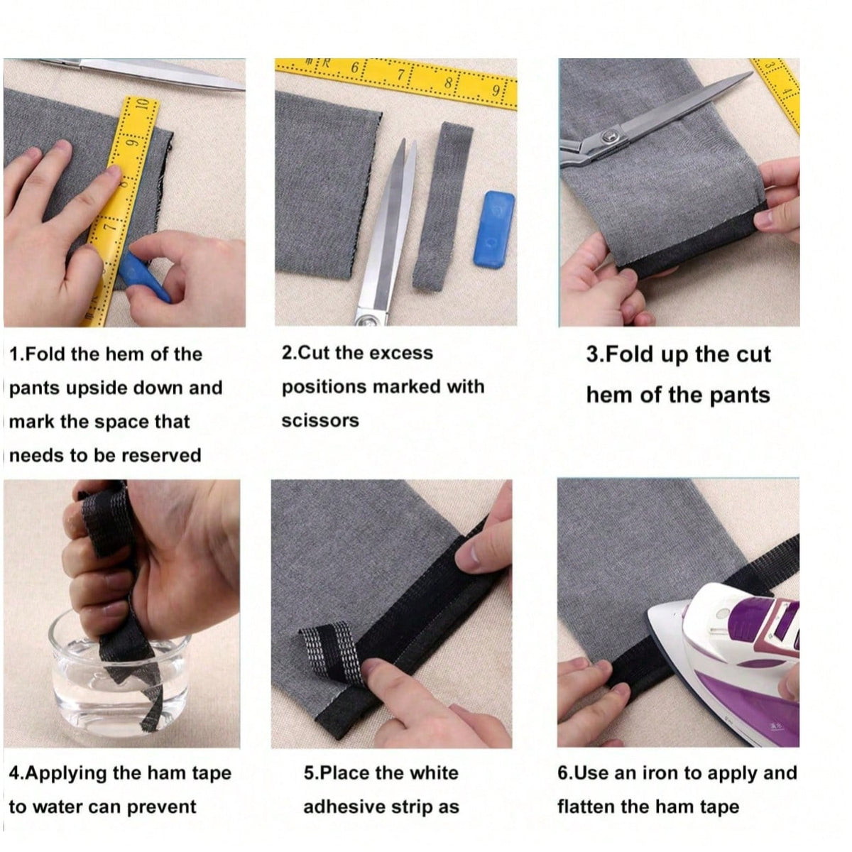 1pc 10M/32.81ft Fusible Web Tape, Iron-On Hem Tape For Pants Hem, Self-Adhesive Fabric Tape For Trousers, Jeans, Clothing