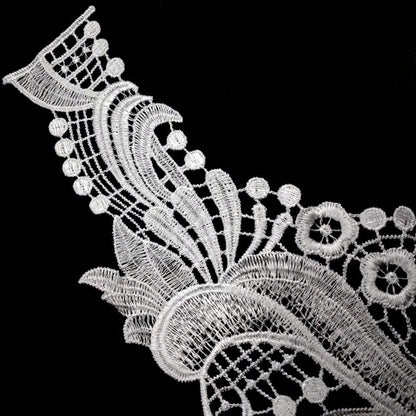 1Pc/2/3Pcs Elegant Water-Soluble Embroidery Lace Collar- Featuring Floral And Lace Patterns, Available In Black/White/Apricot, Suitable For Shirts And Jackets, Ideal For Sewing Projects