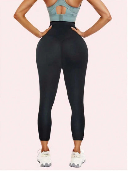 1pc 2025 Autumn & Winter Women High Waist Sports Pants, Butt Lifting Sauna Shaping Pants, Women Sportswear Spring Fall